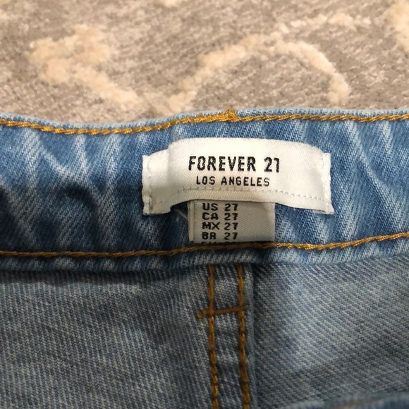 HighRise Distressed Jeans Shorts - Picture 2 of 4